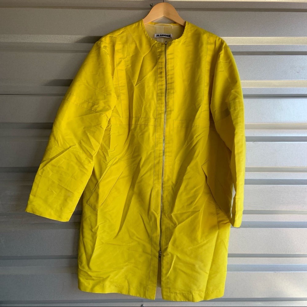 Jil sander yellow jacket dress